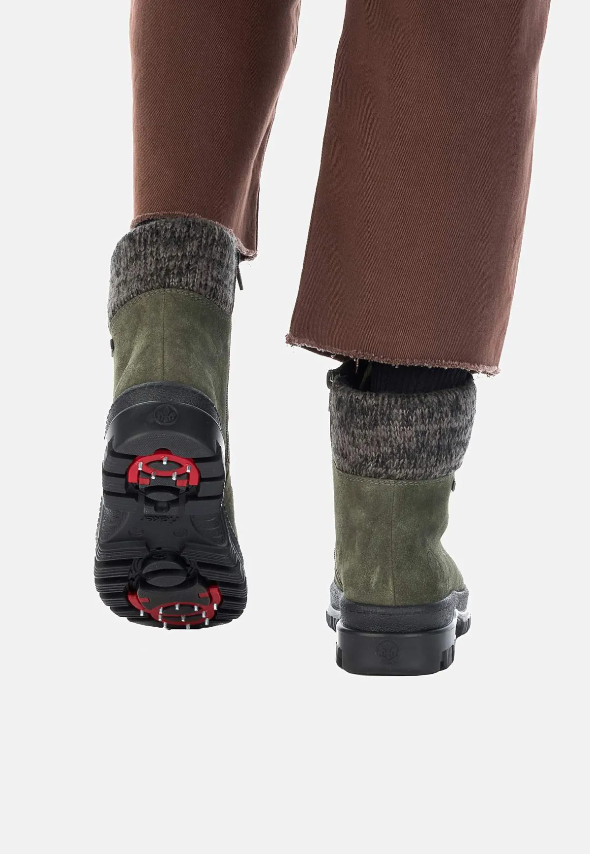 Rieker Skinnkänga med infällbara broddar Clearance