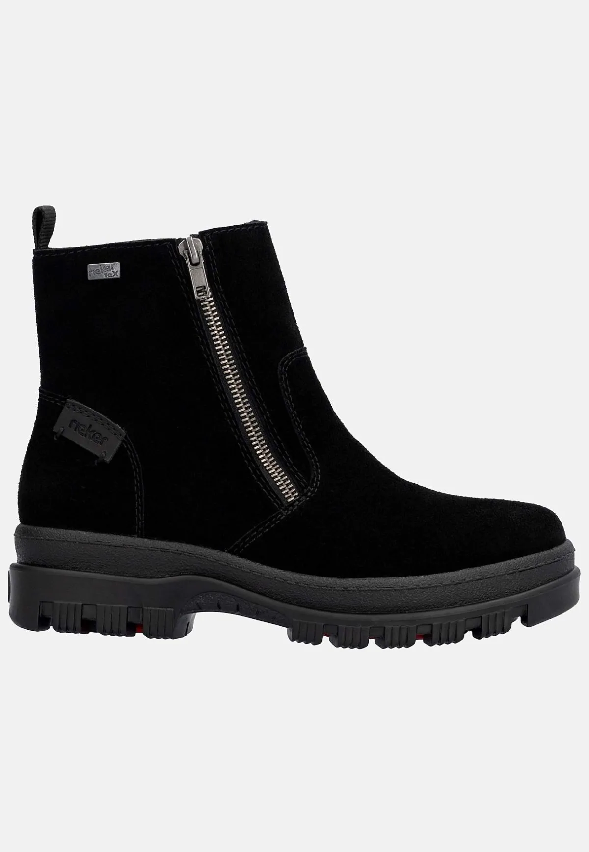 Rieker Skinnkänga med infällbara broddar Vinröd Sale