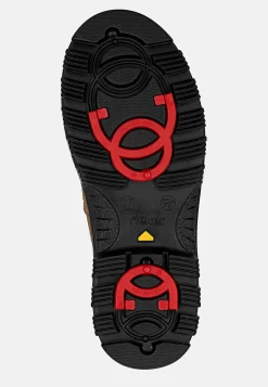 Rieker Skinnkänga med infällbara broddar Vinröd Sale