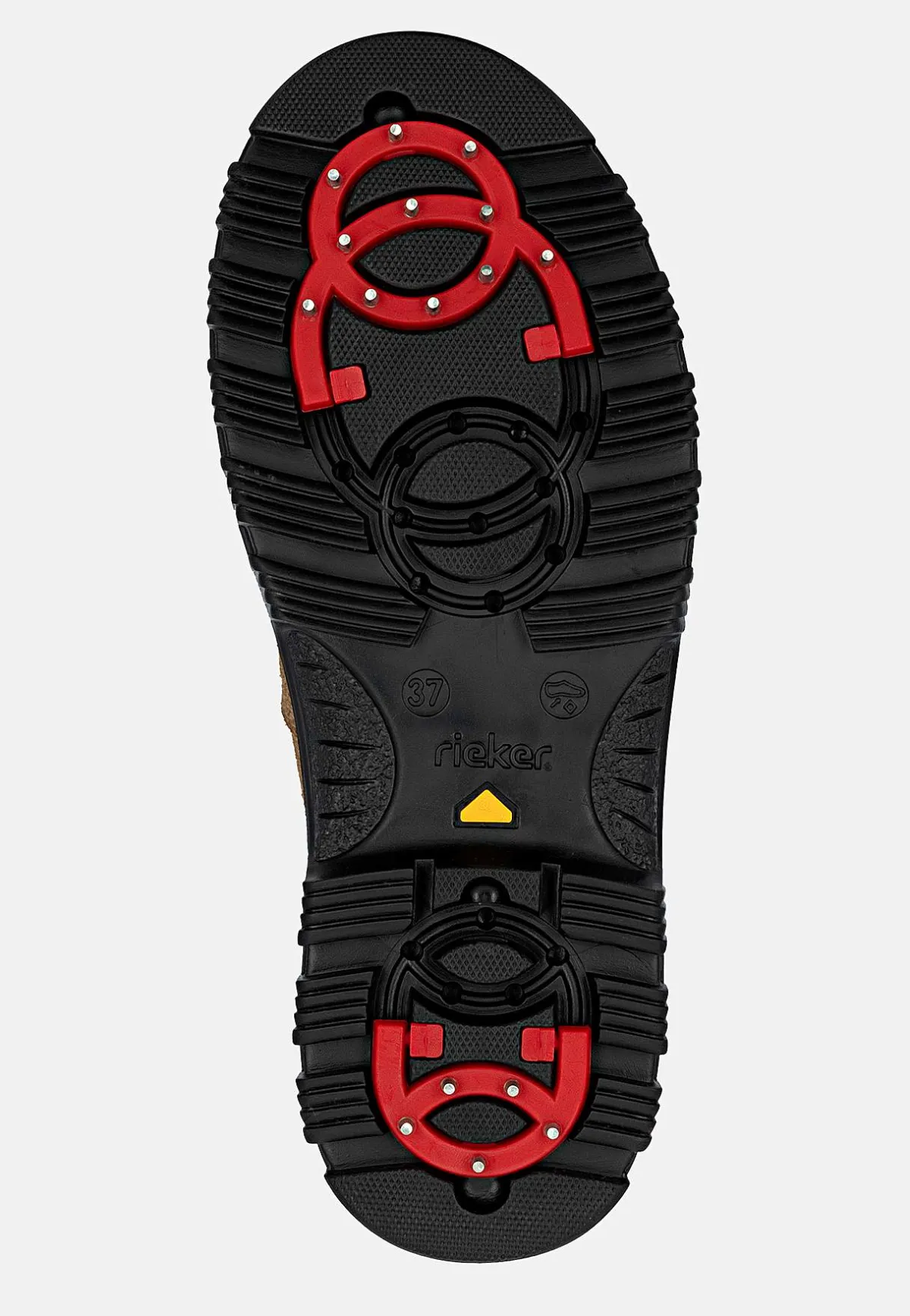 Rieker Skinnkänga med infällbara broddar Vinröd Sale