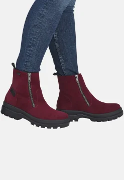 Rieker Skinnkänga med infällbara broddar Vinröd Sale