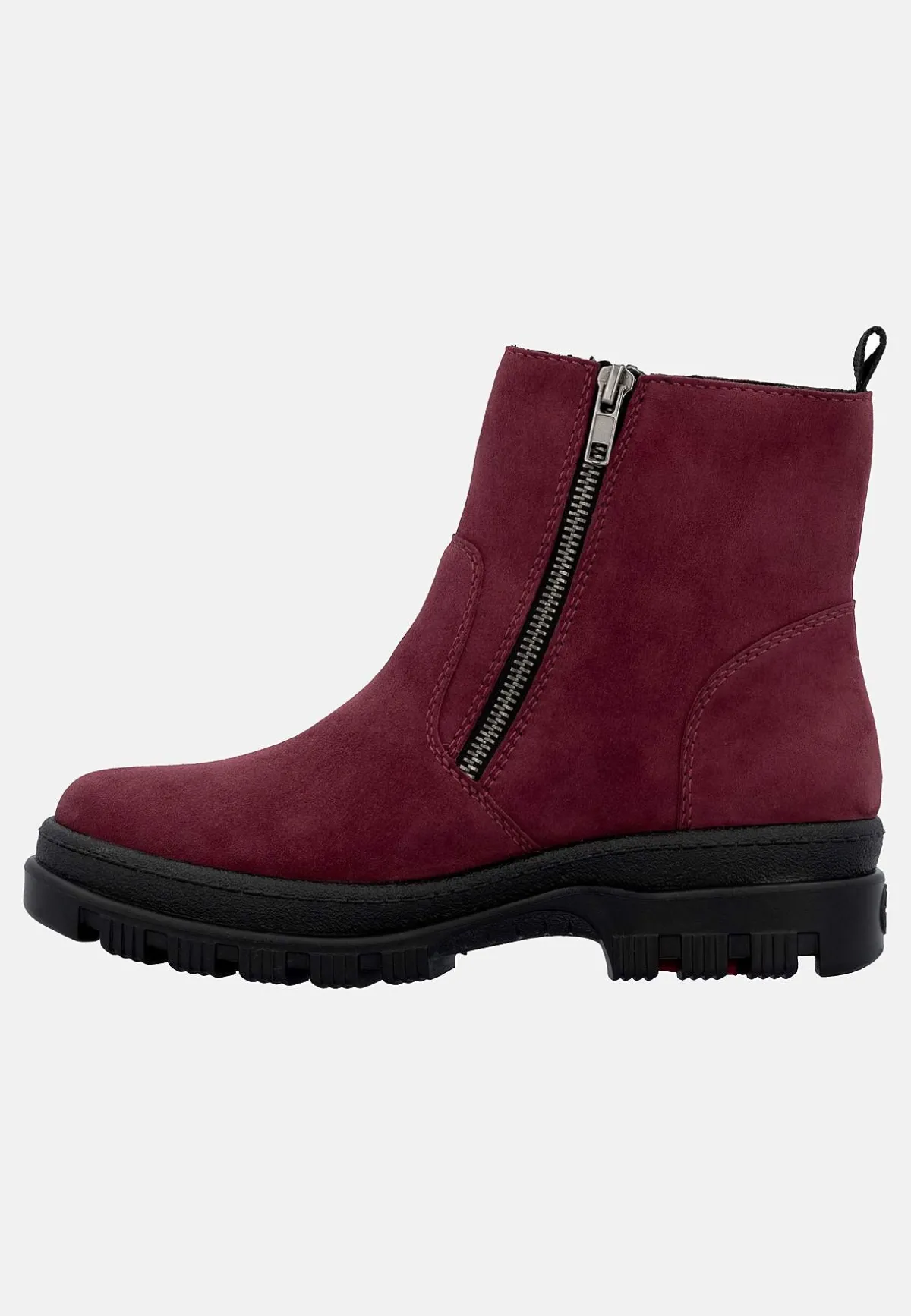 Rieker Skinnkänga med infällbara broddar Vinröd Sale