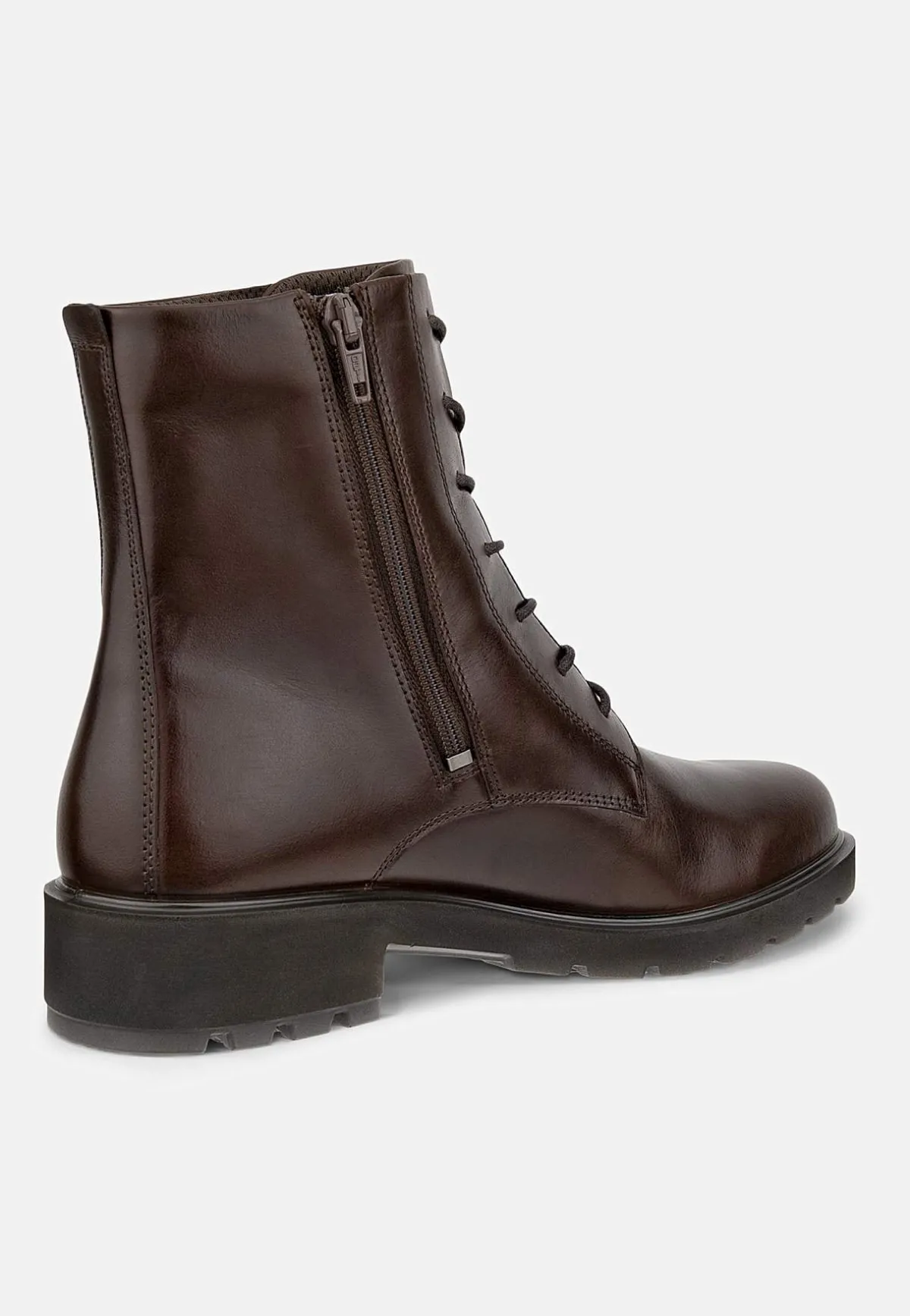 Ecco Skinnkänga med snörning Metropole Vienna Svart New