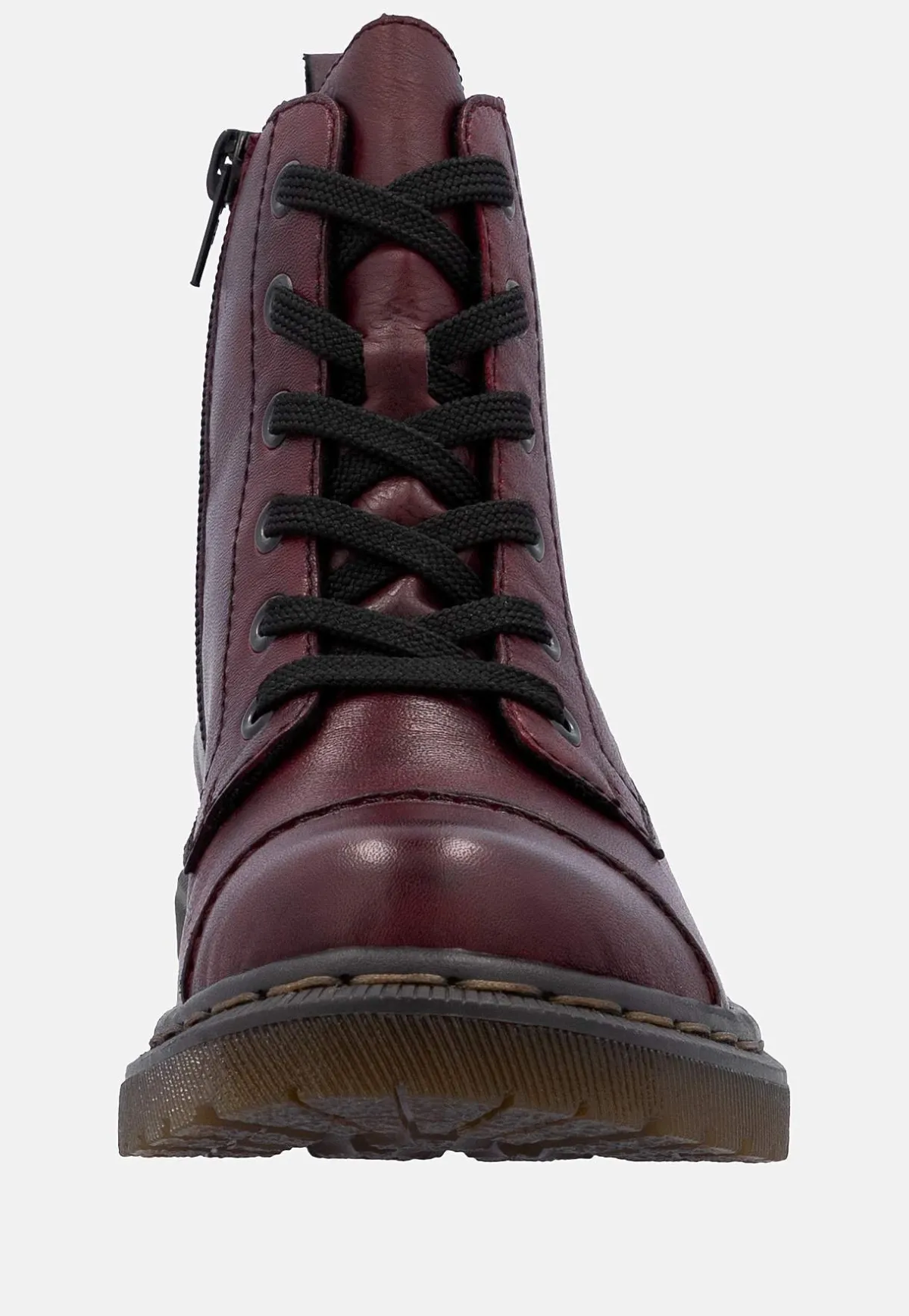 Rieker Skinnkänga med snörning och dragkedja