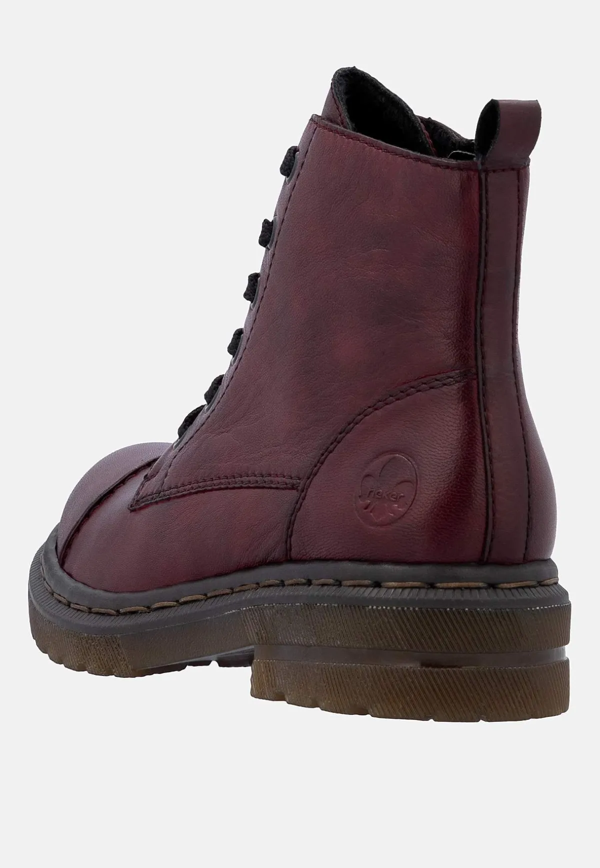 Rieker Skinnkänga med snörning och dragkedja