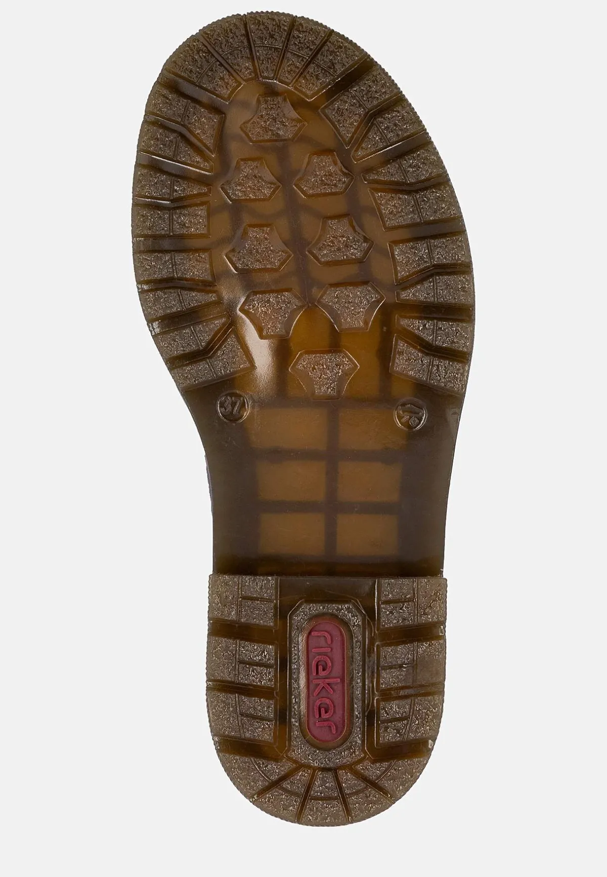 Rieker Skinnkänga med snörning och dragkedja