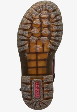 Rieker Skinnkänga med snörning och dragkedja