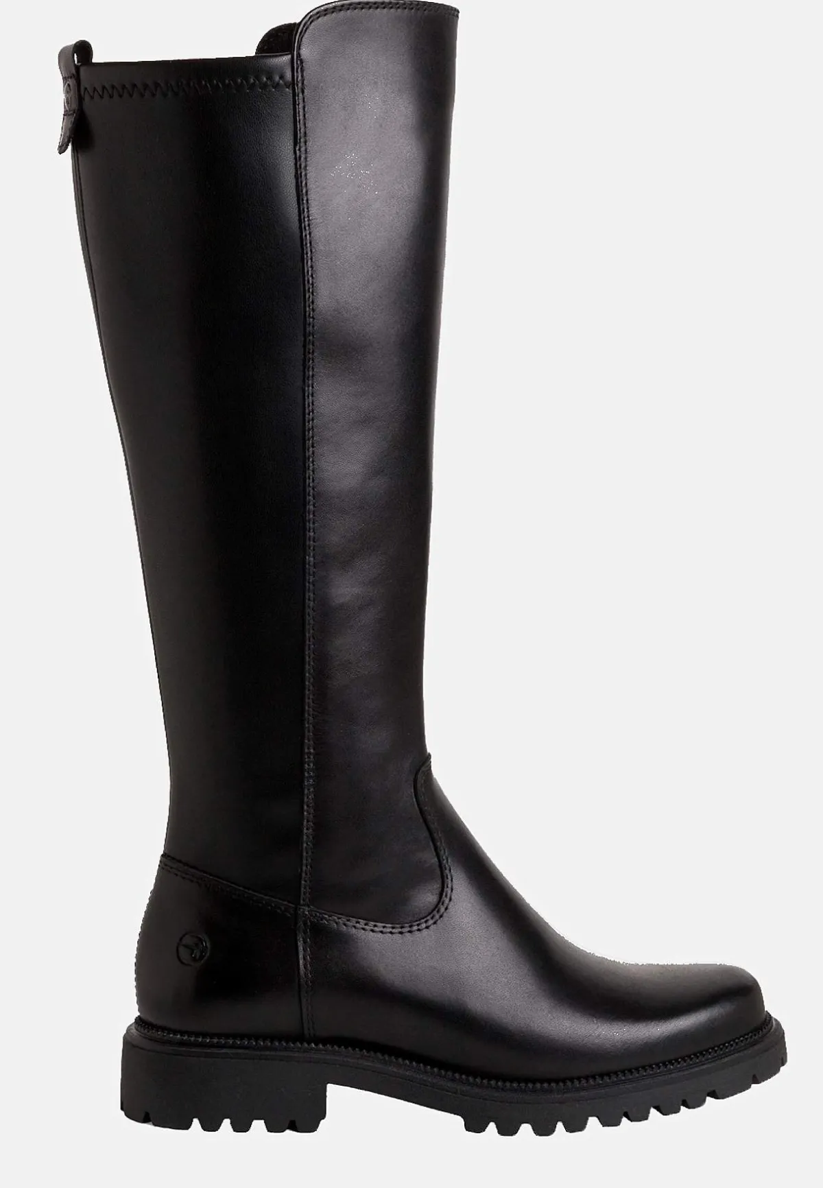 Tamaris Skinnstövel med bred skaftvidd Svart Discount