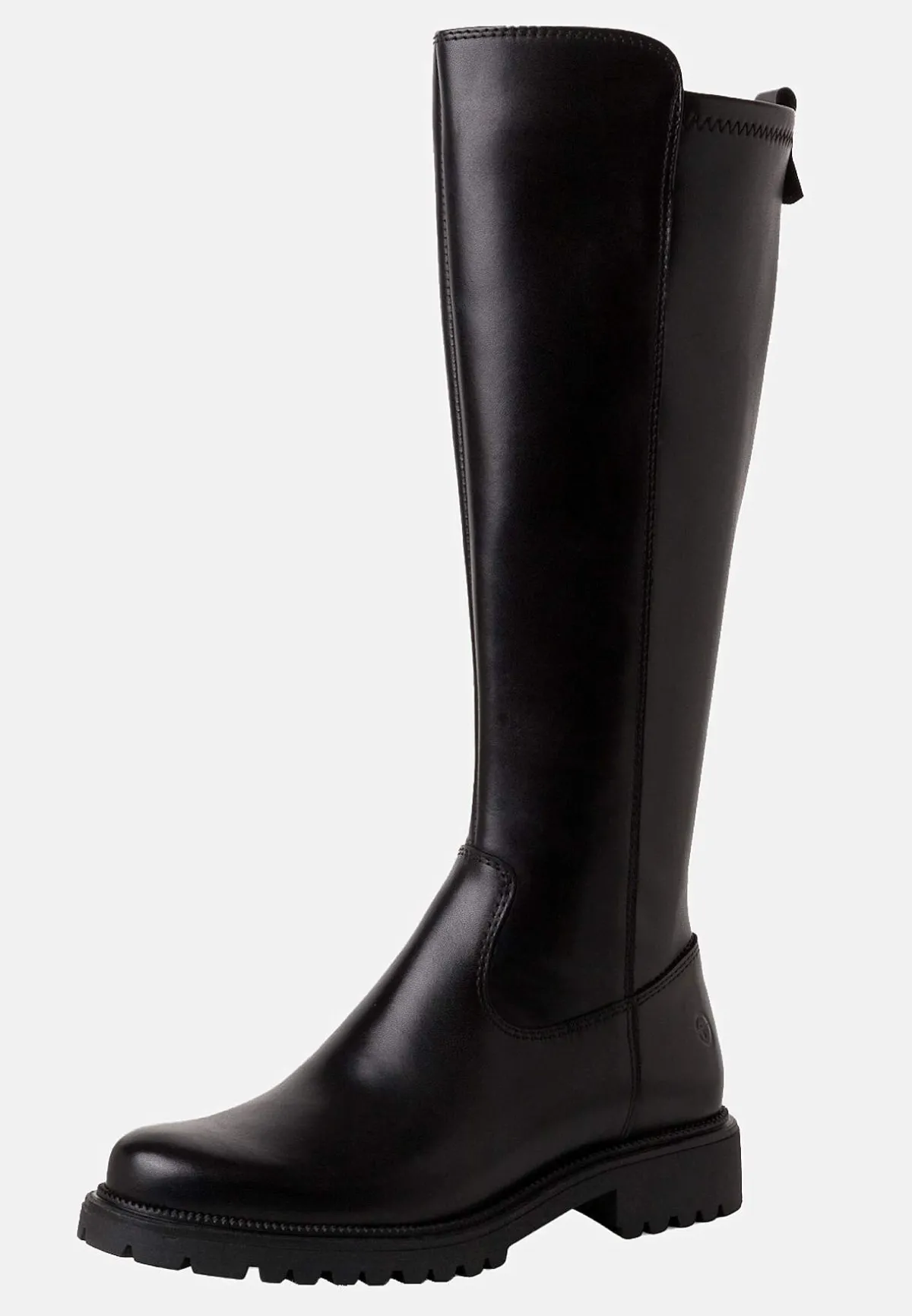 Tamaris Skinnstövel med bred skaftvidd Svart Discount