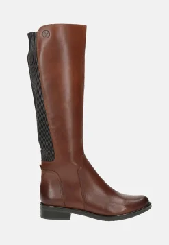Caprice Skinnstövel med bred skaftvidd Konjak