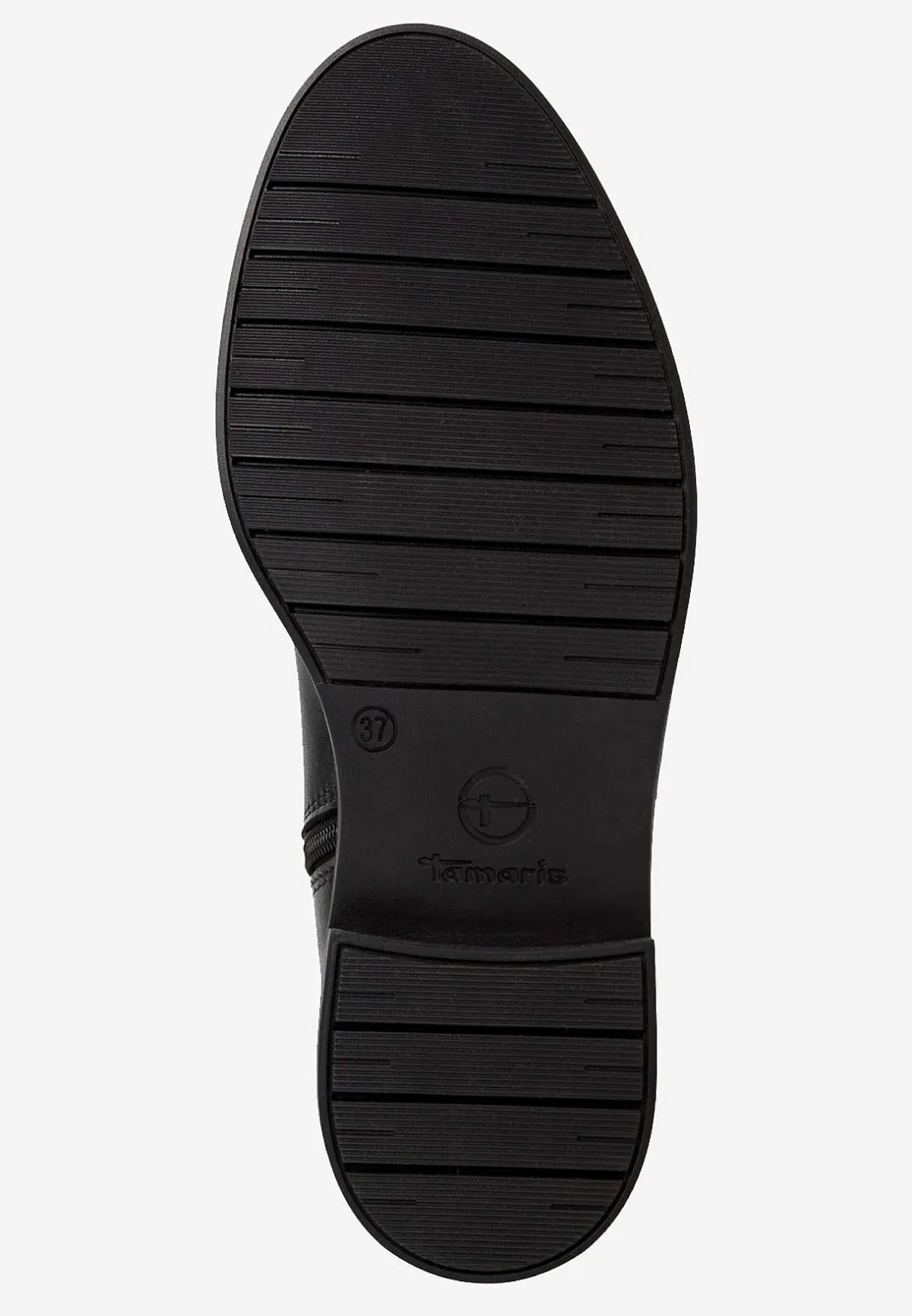 Tamaris Skinnstövlett med rem vid vristen Svart Sale