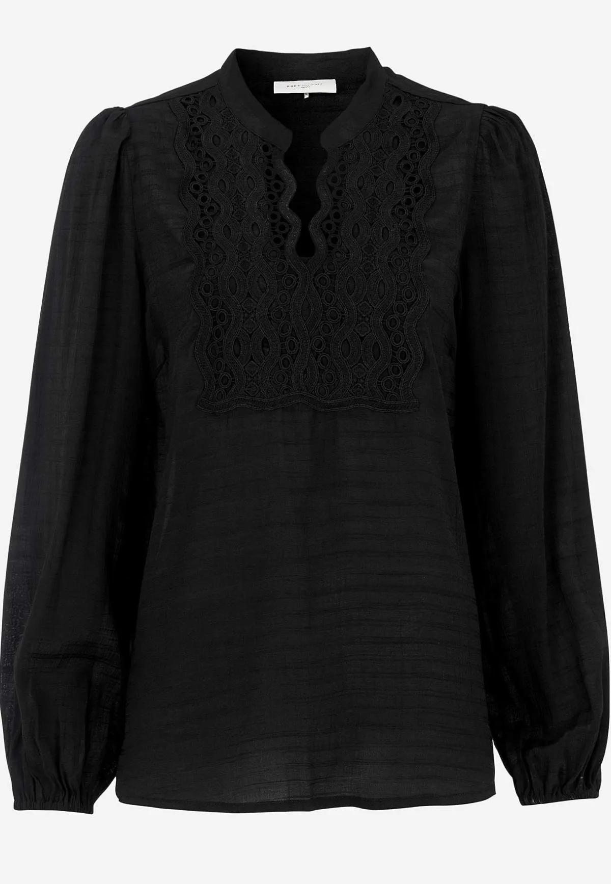 Freequent Skir blus med brodyr Discount