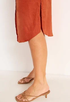 Cellbes of Sweden Skjortklänning Premium i lin Rost Online