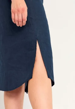 Cellbes of Sweden Skjortklänning Premium i lin Marin Clearance