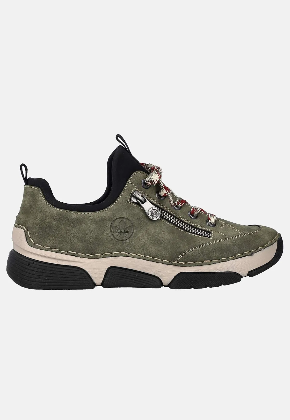 Rieker Slip-on sneaker Vinröd Discount