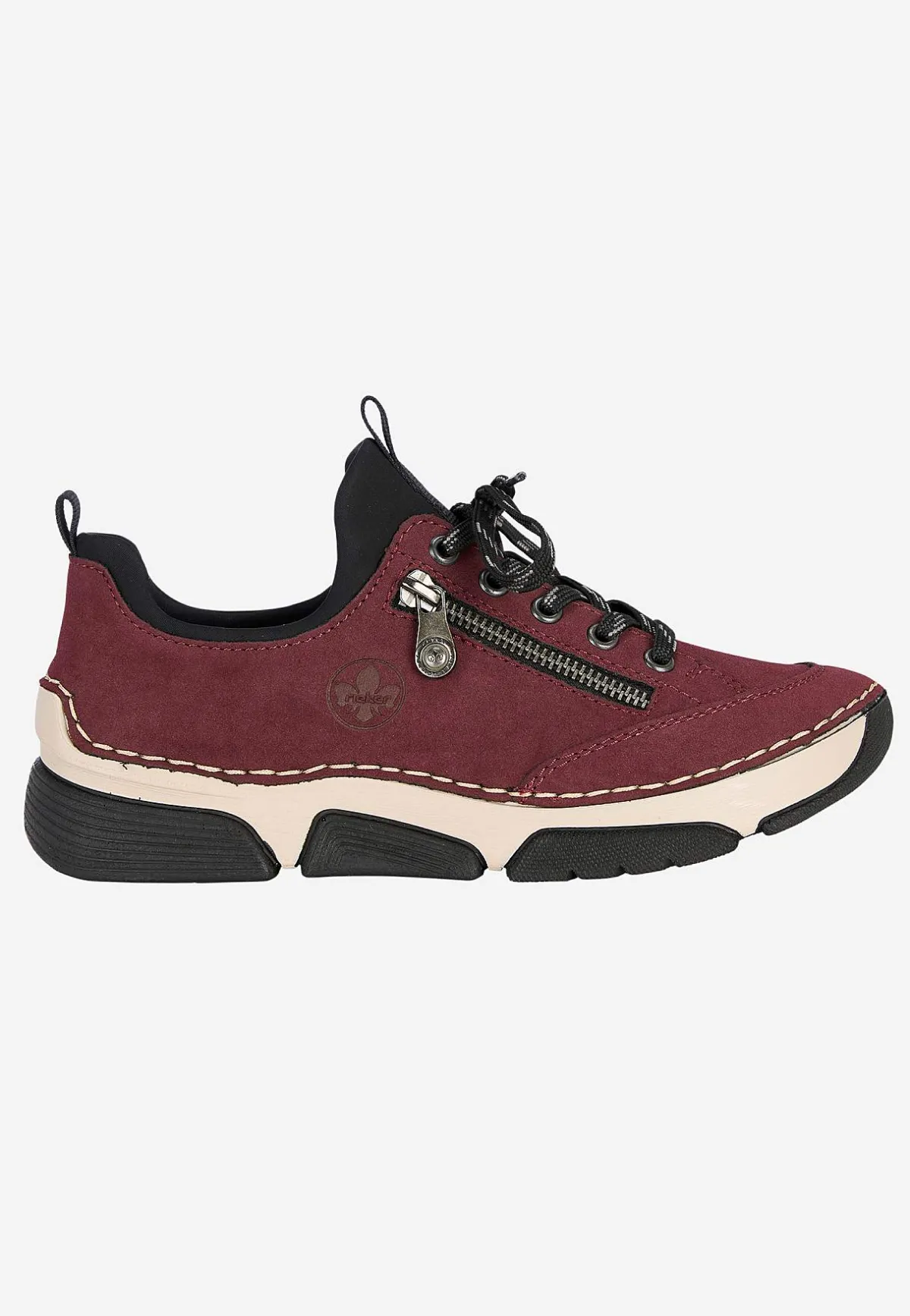 Rieker Slip-on sneaker Vinröd Discount