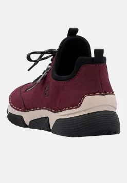 Rieker Slip-on sneaker Vinröd Discount