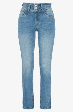 Cellbes of Sweden Smala jeans med hög midja - tre längder Jennifer Ljusblå / Denim