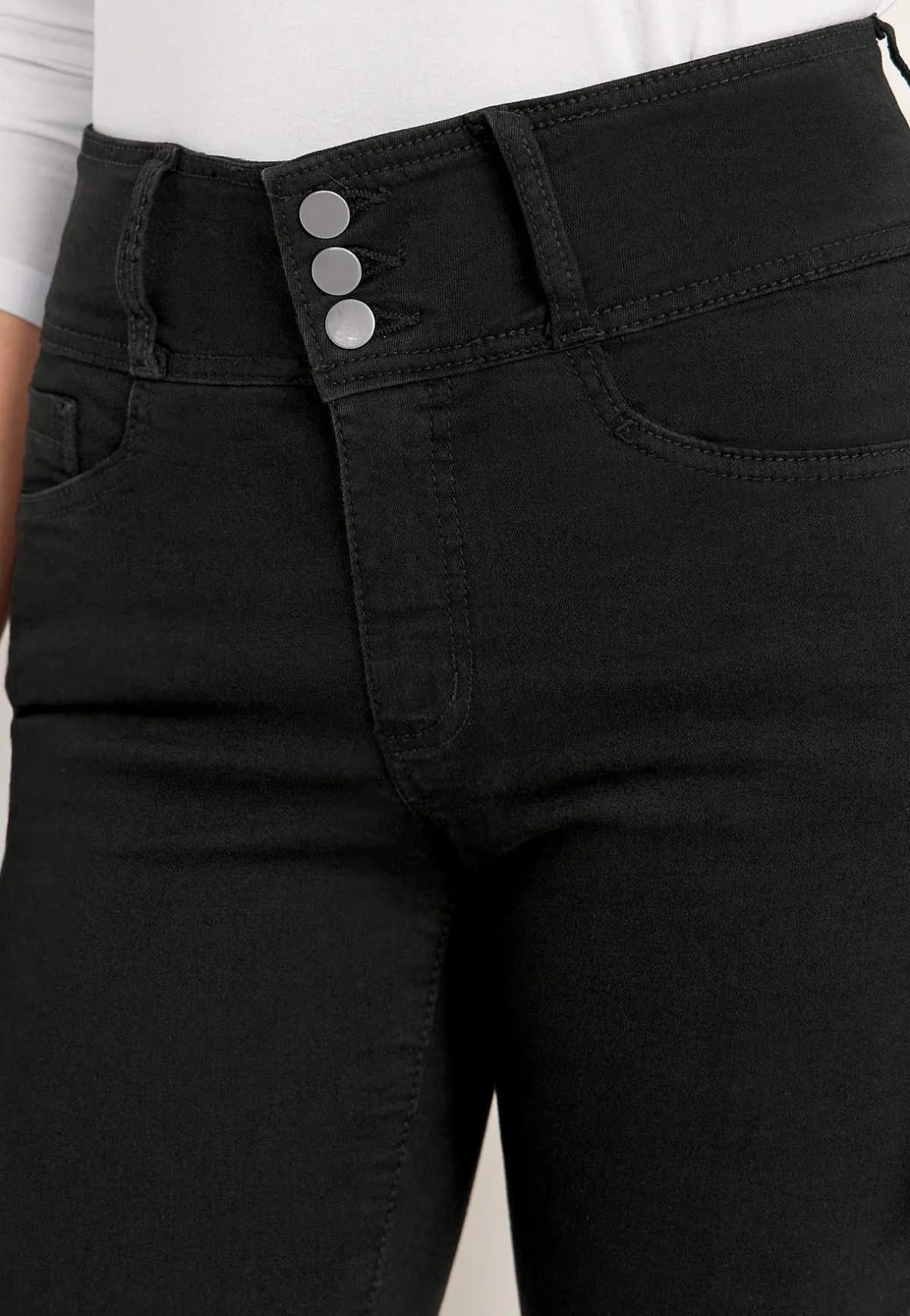 Cellbes of Sweden Smala jeans med hög midja - tre längder Jennifer Svart / Denim Discount