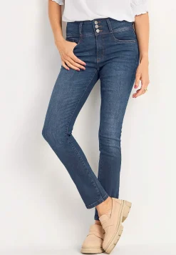 Cellbes of Sweden Smala jeans med hög midja - tre längder Jennifer Mörkblå / Denim Clearance