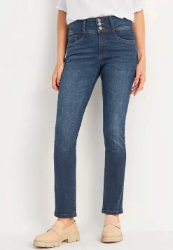 Cellbes of Sweden Smala jeans med hög midja - tre längder Jennifer Mörkblå / Denim Clearance
