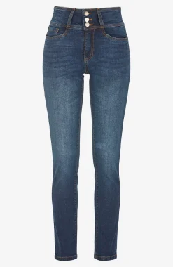 Cellbes of Sweden Smala jeans med hög midja - tre längder Jennifer Mörkblå / Denim Clearance