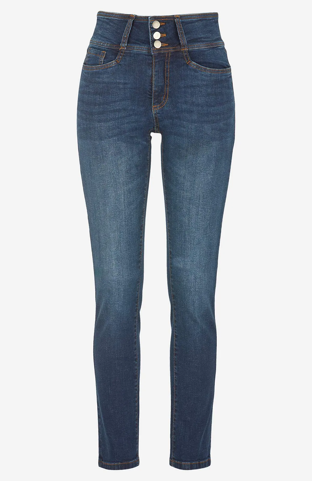 Cellbes of Sweden Smala jeans med hög midja - tre längder Jennifer Mörkblå / Denim Clearance