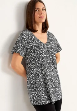 Cellbes of Sweden Småblommig trikåtunika Svart / Blommig Online