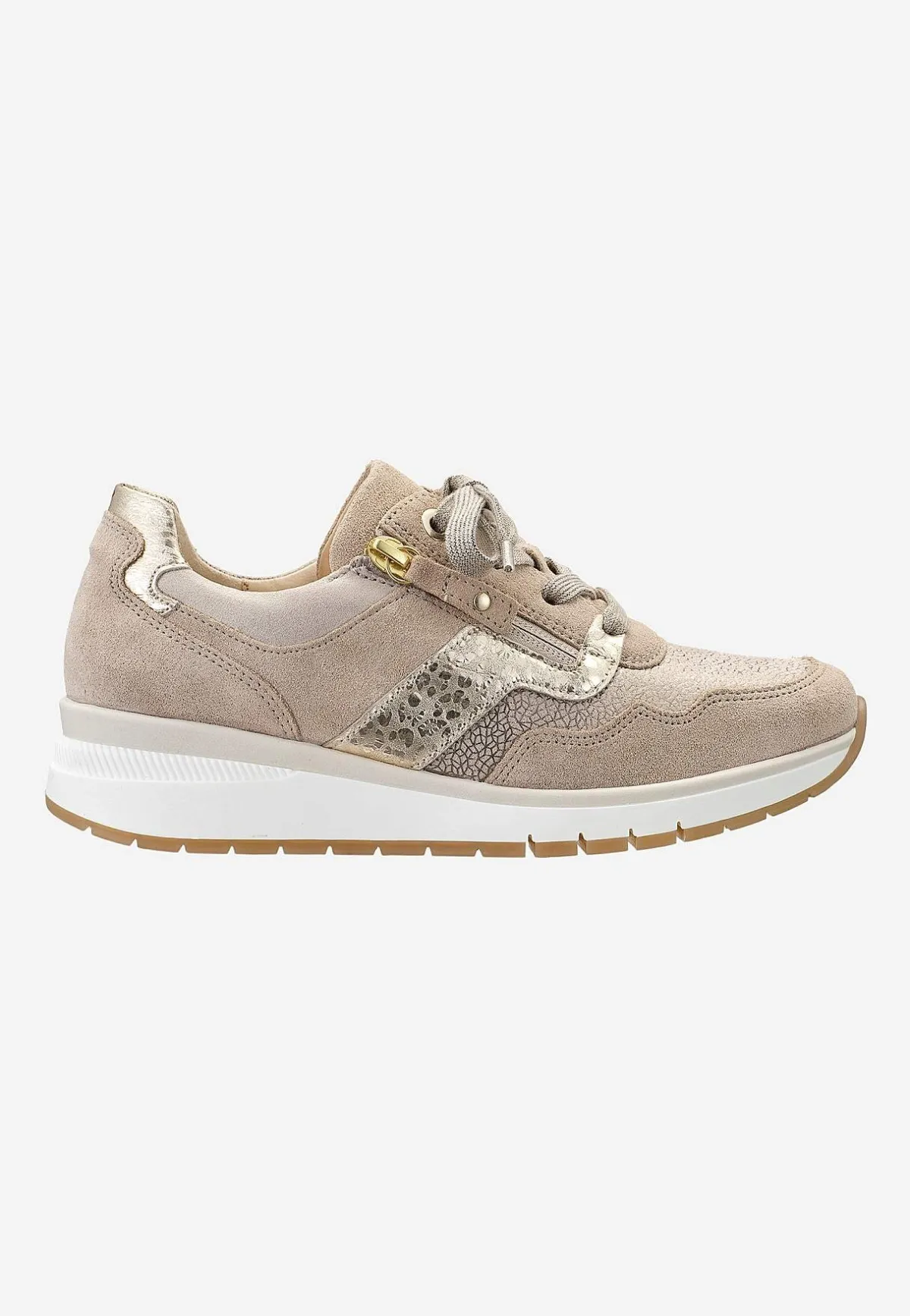 Gabor Sneaker Hallux valgus Beige / Guld Discount