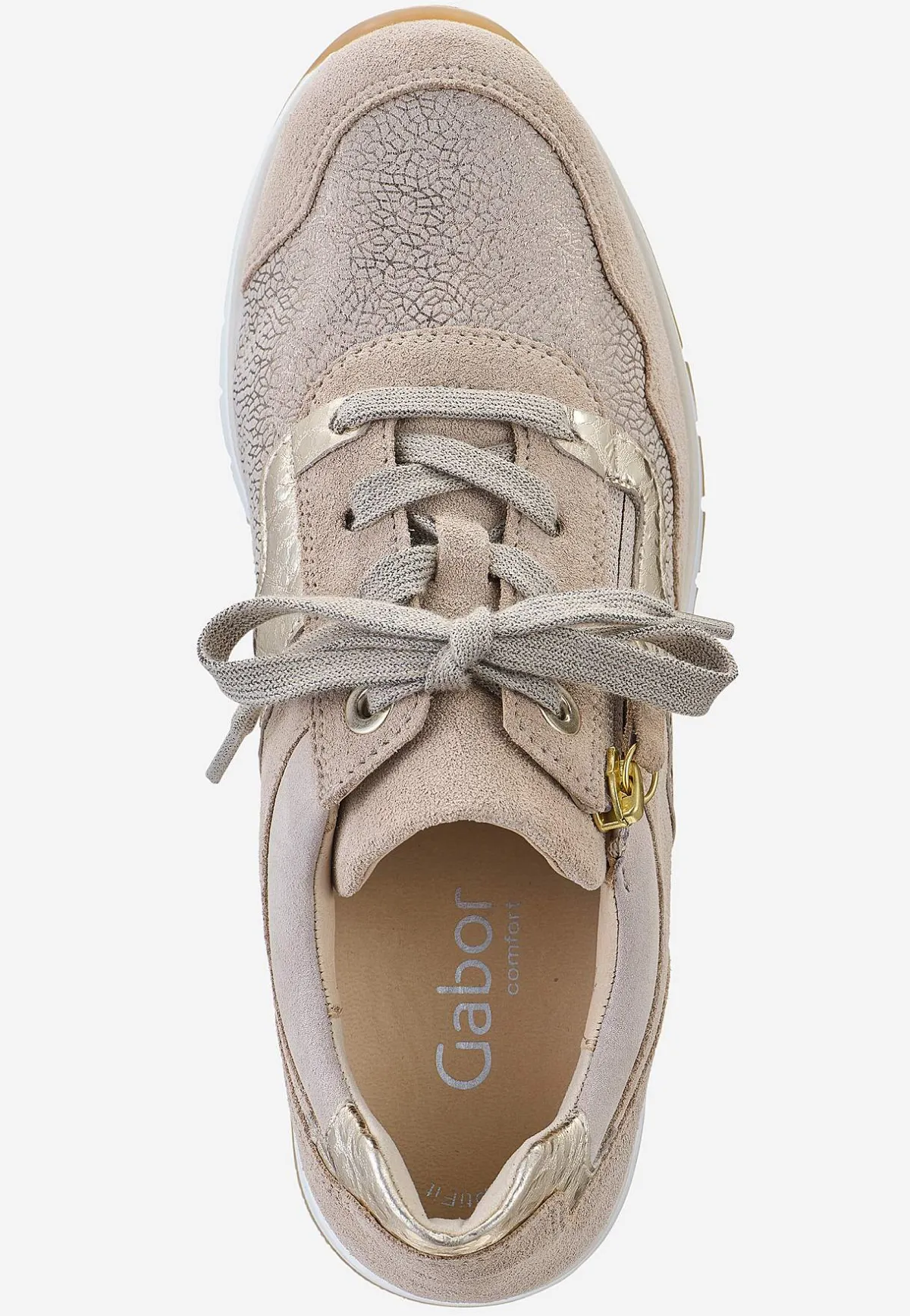 Gabor Sneaker Hallux valgus Beige / Guld Discount