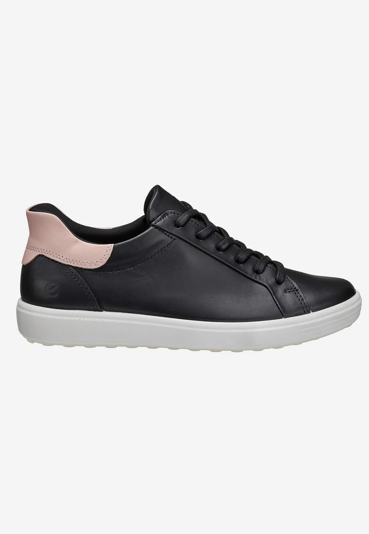 Ecco Sneaker Soft 7 Easy Slip Svart/Rosa Hot