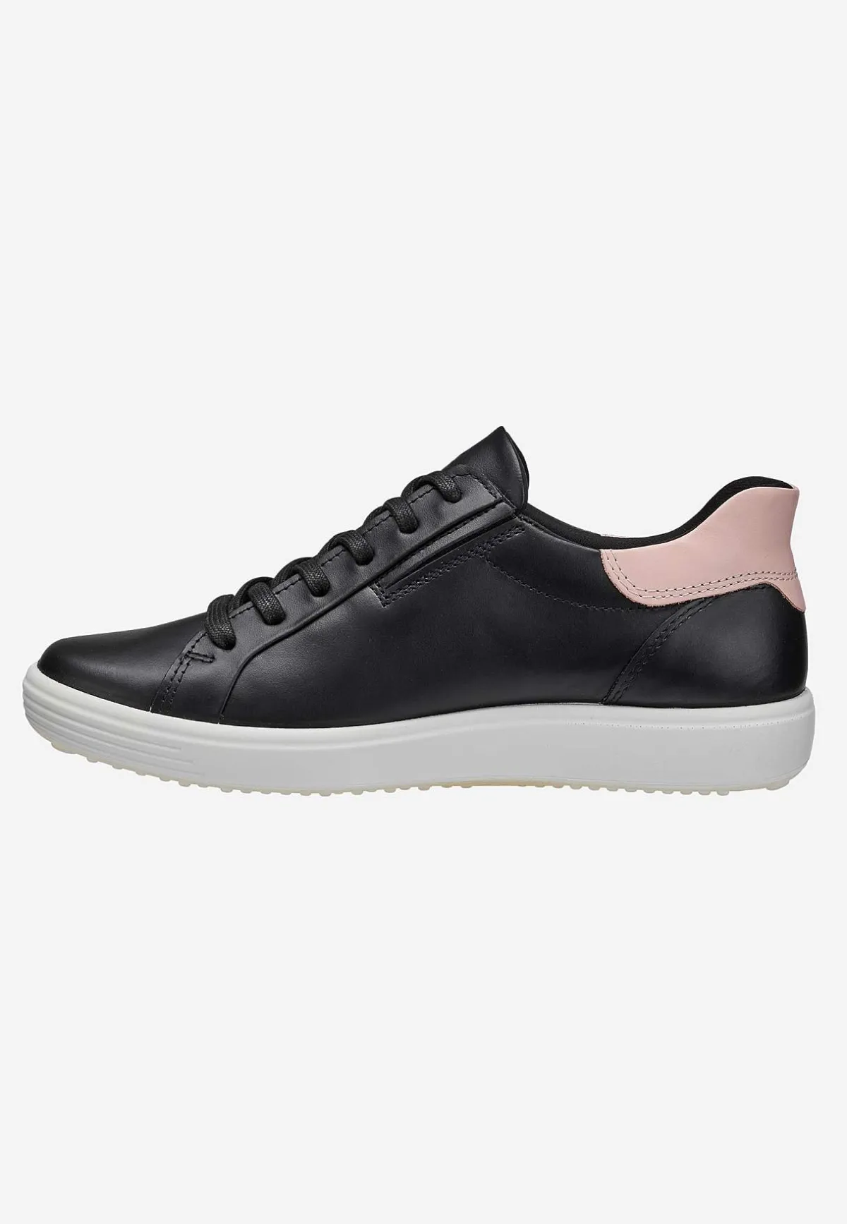 Ecco Sneaker Soft 7 Easy Slip Svart/Rosa Hot