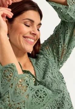 Johanna Toftby x Cellbes Spetsklänning Khakigrön Sale