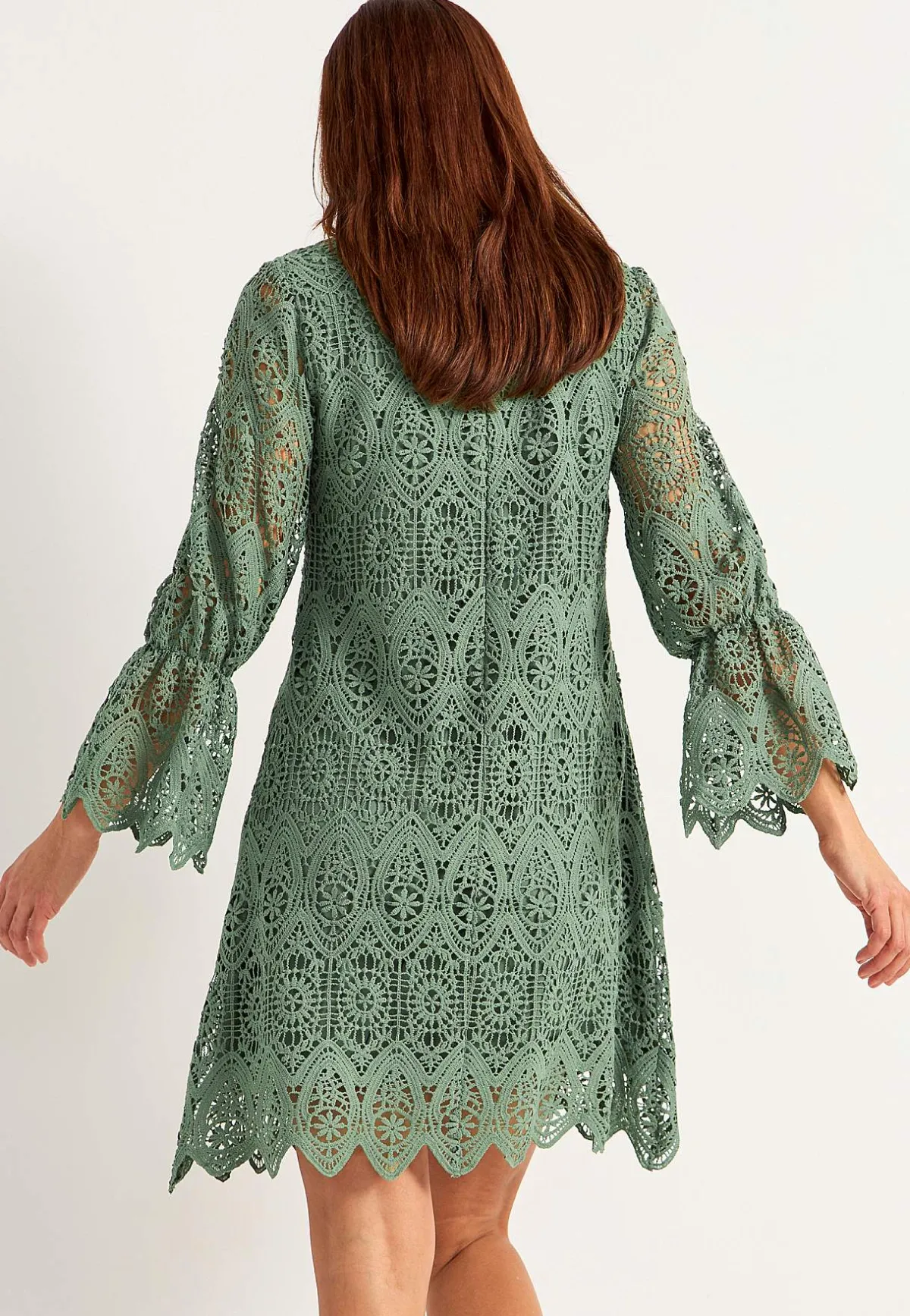 Johanna Toftby x Cellbes Spetsklänning Khakigrön Sale