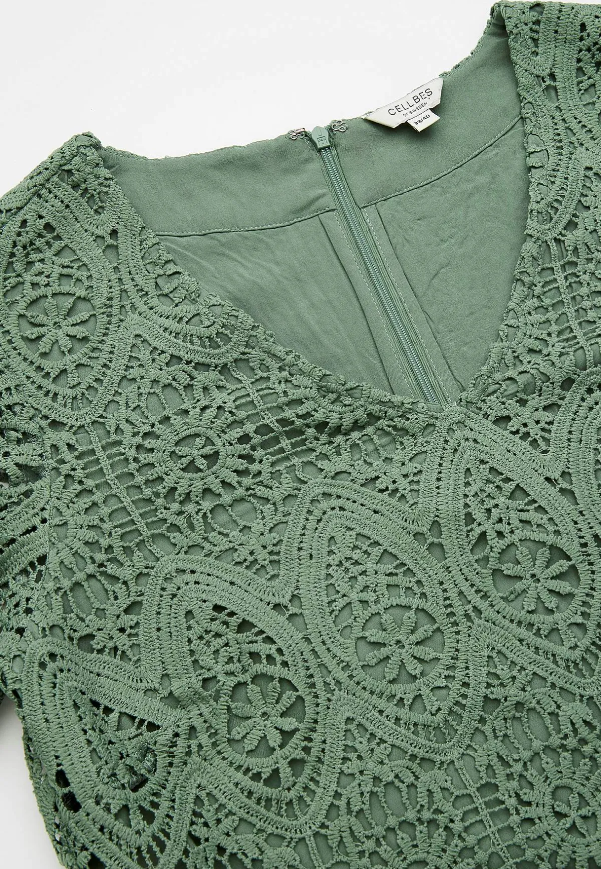 Johanna Toftby x Cellbes Spetsklänning Khakigrön Sale