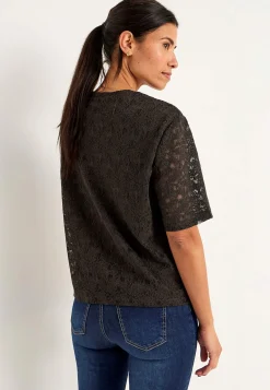 Cellbes of Sweden Spetstopp med rundhals Mörkbrun Best