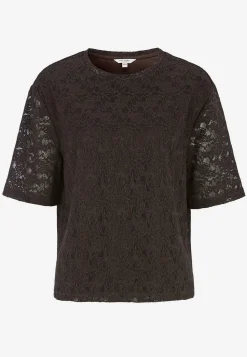 Cellbes of Sweden Spetstopp med rundhals Mörkbrun Best