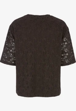 Cellbes of Sweden Spetstopp med rundhals Mörkbrun Best