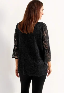 Cellbes of Sweden Spetstopp med trumpetärm Svart Hot