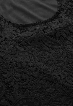 Cellbes of Sweden Spetstopp med trumpetärm Svart Hot