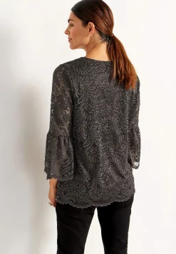 Cellbes of Sweden Spetstopp med trumpetärm Brun Clearance