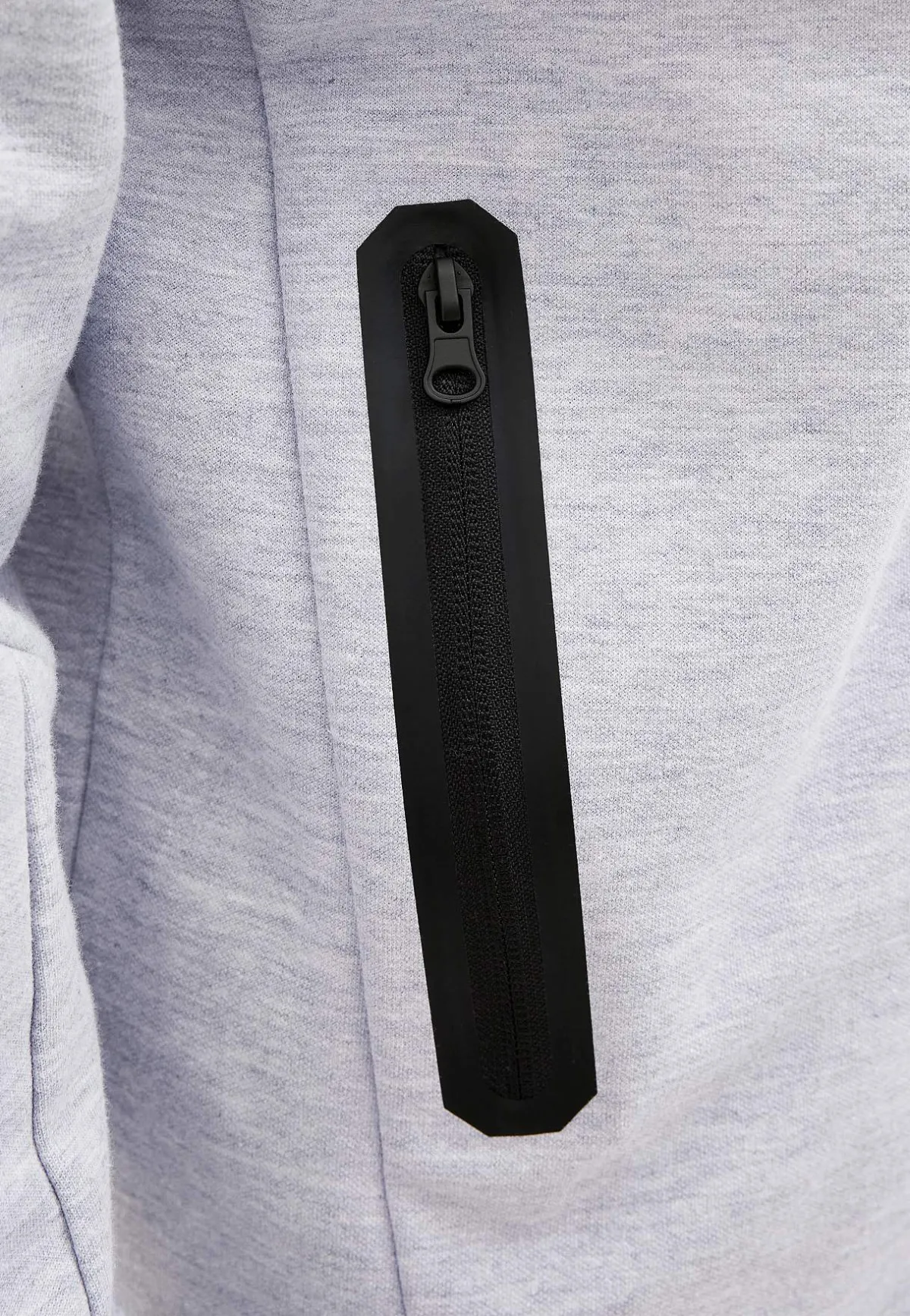 JACK & JONES Sportig huvtröja med dragkedja Ljus gråmelange Hot