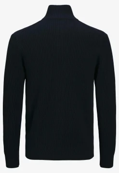 JACK & JONES Stickad cardigan med dragkedja Svart Hot