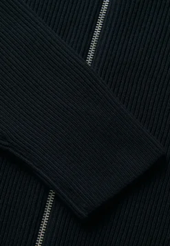 JACK & JONES Stickad cardigan med dragkedja Svart Hot