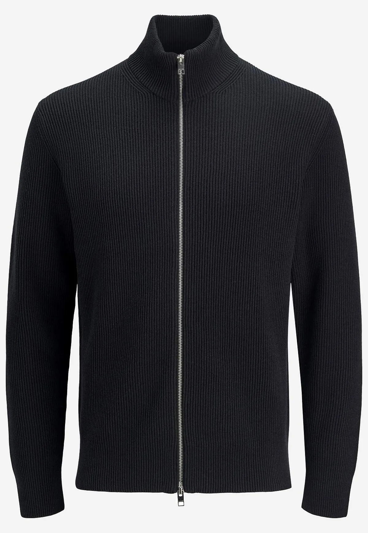JACK & JONES Stickad cardigan med dragkedja Svart Hot