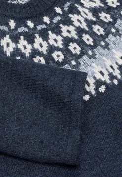 Cellbes of Sweden Stickad, jacquardmönstrad klänning Blå / Mönstrad Sale