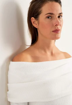 Johanna Toftby x Cellbes Stickad klänning Offwhite / Melange Sale