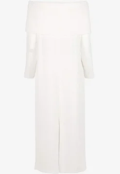 Johanna Toftby x Cellbes Stickad klänning Offwhite / Melange Sale