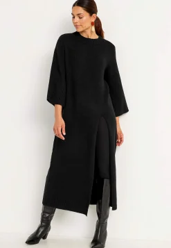 Cellbes of Sweden Stickad klänning med hög slits Online