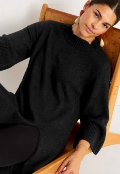 Cellbes of Sweden Stickad klänning med hög slits Online